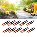 20 Set Multifunctional Spray Dripper Adjustable Irrigation Atomizing Sprinklers Drip Irrigation SystemOrange