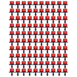 100Pcs 8 Hole Drip Irrigation Emitter Adjustable Drip Irrigation Sprinkler for Garden Greenhouse Courtyard Red In Australia - Darrahopens