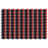 100Pcs 8 Hole Drip Irrigation Emitter Adjustable Drip Irrigation Sprinkler for Garden Greenhouse Courtyard Red