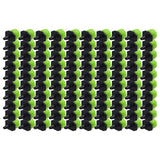 100Pcs 8 Hole Drip Irrigation Emitter Adjustable Drip Irrigation Sprinkler for Garden Greenhouse Courtyard Green