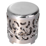 Outdoor Mini Warmer Stainless Steel Camping Stove Portable Warming Stove Cover for Picnic Hiking Barbecue In Australia - Darrahopens