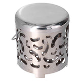 Outdoor Mini Warmer Stainless Steel Camping Stove Portable Warming Stove Cover for Picnic Hiking Barbecue