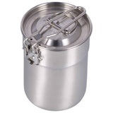 Outdoor Coffee Maker Cup 1L Camping Cooking Pot with Foldable Handle Lid for Hiking In Australia - Darrahopens