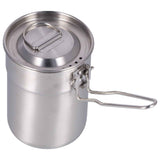 Outdoor Coffee Maker Cup 1L Camping Cooking Pot with Foldable Handle Lid for Hiking In Australia - Darrahopens