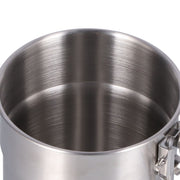 Outdoor Coffee Maker Cup 1L Camping Cooking Pot with Foldable Handle Lid for Hiking