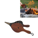 Fire Stove Blower Wooden Manual Fire Place Bellow for Fire Pit Straw Outdoor BBQ Camping