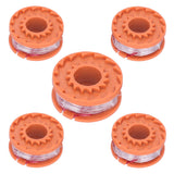 5PCS Lawn Mower Line Spool Replacement Fit for WORX WG150E WG151E WG154E WG155E WG157E WG160E WG163E In Australia - Darrahopens