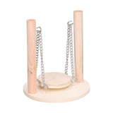 Parrots Swing Toy Wooden Birds Perch Stand Birds Toy for Hamster Small Animal Supplies In Australia - Darrahopens