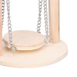 Parrots Swing Toy Wooden Birds Perch Stand Birds Toy for Hamster Small Animal Supplies