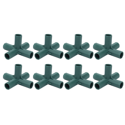 8PCS Plant Support Joint 5 Way Garden Stake Joint Plastic Plant Stake Connector for Greenhouse In Australia - Darrahopens