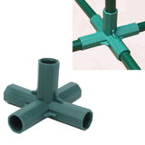 8PCS Plant Support Joint 5 Way Garden Stake Joint Plastic Plant Stake Connector for Greenhouse