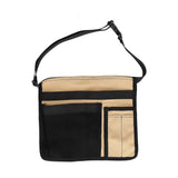 Tool Waist Bag Lightweight Multi Pocket Oxford Cloth Waist Tool Pouch for Garden Climbing Outdoor(Black Khaki ) In Australia - Darrahopens