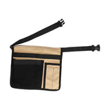 Tool Waist Bag Lightweight Multi Pocket Oxford Cloth Waist Tool Pouch for Garden Climbing Outdoor(Black Khaki ) In Australia - Darrahopens