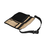 Tool Waist Bag Lightweight Multi Pocket Oxford Cloth Waist Tool Pouch for Garden Climbing Outdoor(Black Khaki ) In Australia - Darrahopens