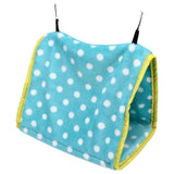 Bird Bed Foldable Portable Comfortable Flannel Triangular Hanging Bird Hammock with Hooks for Parrots Hamsters SquirrelsGreen In Australia - Darrahopens