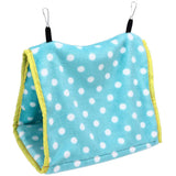 Bird Bed Foldable Portable Comfortable Flannel Triangular Hanging Bird Hammock with Hooks for Parrots Hamsters SquirrelsGreen In Australia - Darrahopens