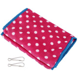 Bird Bed Foldable Portable Comfortable Flannel Triangular Hanging Bird Hammock with Hooks for Parrots Hamsters SquirrelsPink In Australia - Darrahopens