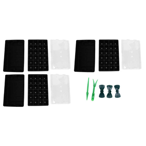 3Set 24 Hole Plant Growing Tray Propagation Tray Breathable Seedling Plate Garden Nursery Tray In Australia - Darrahopens