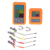 Wireless Meat Thermometer Digital BBQ Thermometer with 4 Probes for Kitchen Cooking Oven Grilling Smoking