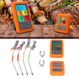 Wireless Meat Thermometer Digital BBQ Thermometer with 4 Probes for Kitchen Cooking Oven Grilling Smoking