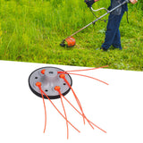 Universal Strimmer Head Plastic Wear Resistant Mower Head Garden Lawn Mower Accessories