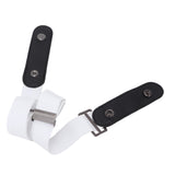 No Buckle Belt Women Traceless Adjustable Size Weaving Buckle Free Belt Women for Trousers SweaterWhite