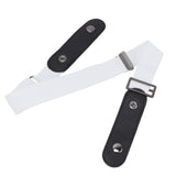 No Buckle Belt Women Traceless Adjustable Size Weaving Buckle Free Belt Women for Trousers SweaterWhite