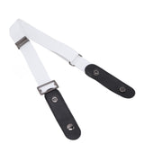 No Buckle Belt Women Traceless Adjustable Size Weaving Buckle Free Belt Women for Trousers SweaterWhite