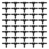 40pcs Irrigation Fitting Drip Irrigation Barbed Connector 8/12mm Tube Tee for Garden Lawn