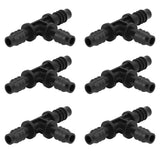 40pcs Irrigation Fitting Drip Irrigation Barbed Connector 8/12mm Tube Tee for Garden Lawn