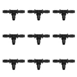 40pcs Irrigation Fitting Drip Irrigation Barbed Connector 8/12mm Tube Tee for Garden Lawn