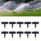 10Pcs Copper Atomizing Nozzles 8/11mm Adjustable Gardening Atomizing Nozzle with Tee Pipes for 8/11mm Capillary
