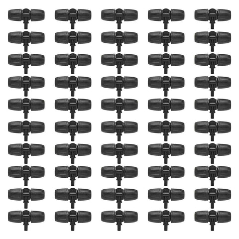 50pcs 8/12mm Hose Tee Fitting Tube Tee Connector Accessory for Garden Drip Irrigation Watering System In Australia - Darrahopens