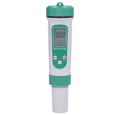 6 in 1 Water Quality Tester PH EC TDS SALT S.G Temperature LCD Screen White Backlight High Accuracy In Australia - Darrahopens