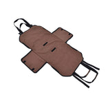 Large Capacity Firewood Storage Bag Basket Oxford Cloth Outdoor Camping Wood Log CarrierBrown