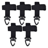 5pcs/set Multi Purpose Glove Hanging Buckle Adjustable Nylon Glove Hook Safety ClipBlack In Australia - Darrahopens