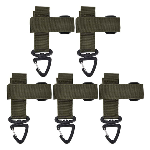 5pcs/set Multi Purpose Glove Hanging Buckle Adjustable Nylon Glove Hook Safety ClipMilitary Green In Australia - Darrahopens