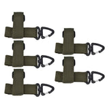 5pcs/set Multi Purpose Glove Hanging Buckle Adjustable Nylon Glove Hook Safety ClipMilitary Green In Australia - Darrahopens