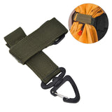 5pcs/set Multi Purpose Glove Hanging Buckle Adjustable Nylon Glove Hook Safety ClipMilitary Green
