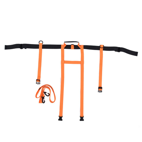 Children Ski Training Safety Ropes Adjustable Outdoor Skiing Harness Safety Shoulder StrapOrange In Australia - Darrahopens