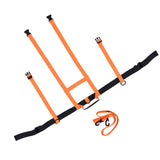 Children Ski Training Safety Ropes Adjustable Outdoor Skiing Harness Safety Shoulder StrapOrange