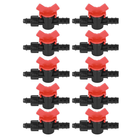 10Pcs Barbed Ball Valve 5/8inch Adjustable Prevent Leakage Drip Irrigation Switch Valve for Irrigation In Australia - Darrahopens