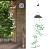 Darrahopens Home & Garden > Garden Tools > Gardening Tools Solar Wind Chimes Photosensitive Design Waterproof Automatic Operation Green Dragonfly Shape Color Changing Lights In Australia - Darrahopens