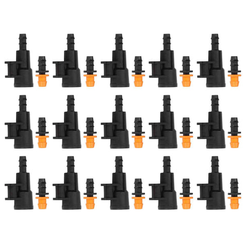 15sets Hose Connector G1/2 Inch Female Thread Rotating Sprinkler Adapter Bracket for 8/12 Distribution Tubing Hose In Australia - Darrahopens