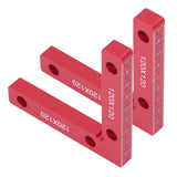 2pcs Right Angle Clamps Aluminum Alloy Material Anodized Clear Scale Red 90 Degree Positioning Tool for Ensuring Balance In Australia - Darrahopens
