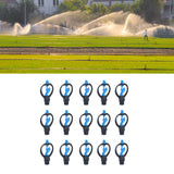 15Pcs Lawn Sprinkler Nozzle G1/2 External Thread 360° Automatic Rotation Mid Range for Lawn Garden Watering IrrigationImpeller Nozzle