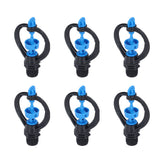 15Pcs Lawn Sprinkler Nozzle G1/2 External Thread 360° Automatic Rotation Mid Range for Lawn Garden Watering IrrigationRound Nozzle