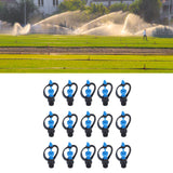 15Pcs Lawn Sprinkler Nozzle G1/2 External Thread 360° Automatic Rotation Mid Range for Lawn Garden Watering IrrigationRound Nozzle