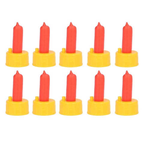 10Pcs Lamb Milk Drink Nipple Sheep Nursing Feeder Nipple for Orphaned Small Animal Feed Red