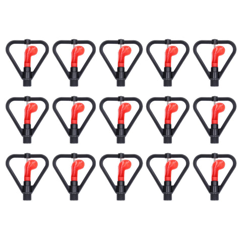 15pcs G1/2in Male Thread Water Sprinkler Rotating Automatic Water Spray Misting Nozzle for Yard Garden Irrigation System